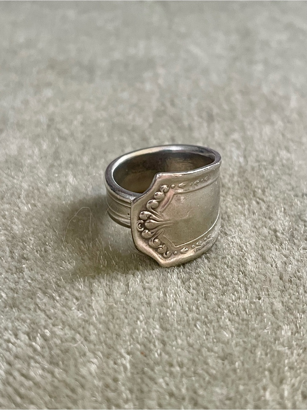 Sterling Silver Vintage Spoon Ring